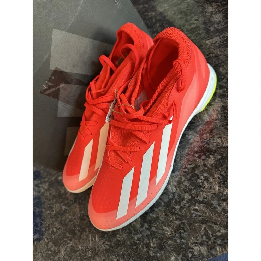 adidas X Crazyfast League TF Solar Red Turf Ground Soccer Shoes IF0699 10.5/11.5